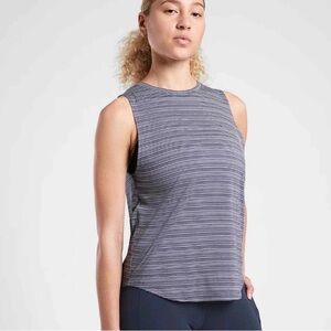 Athleta Cloudlight Striped Muscle Tank Top
